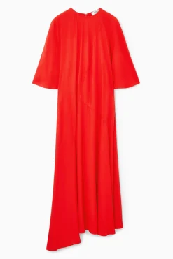 COS Klänningar & Jumpsuits*ASYMMETRISKT DRAPERAD MIDIKLÄNNING
