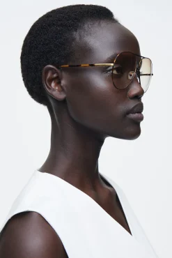 COS Solglasögon | Strandaccessoarer*AVIATOR PILOTGLASÖGON MED TUNNA BÅGAR