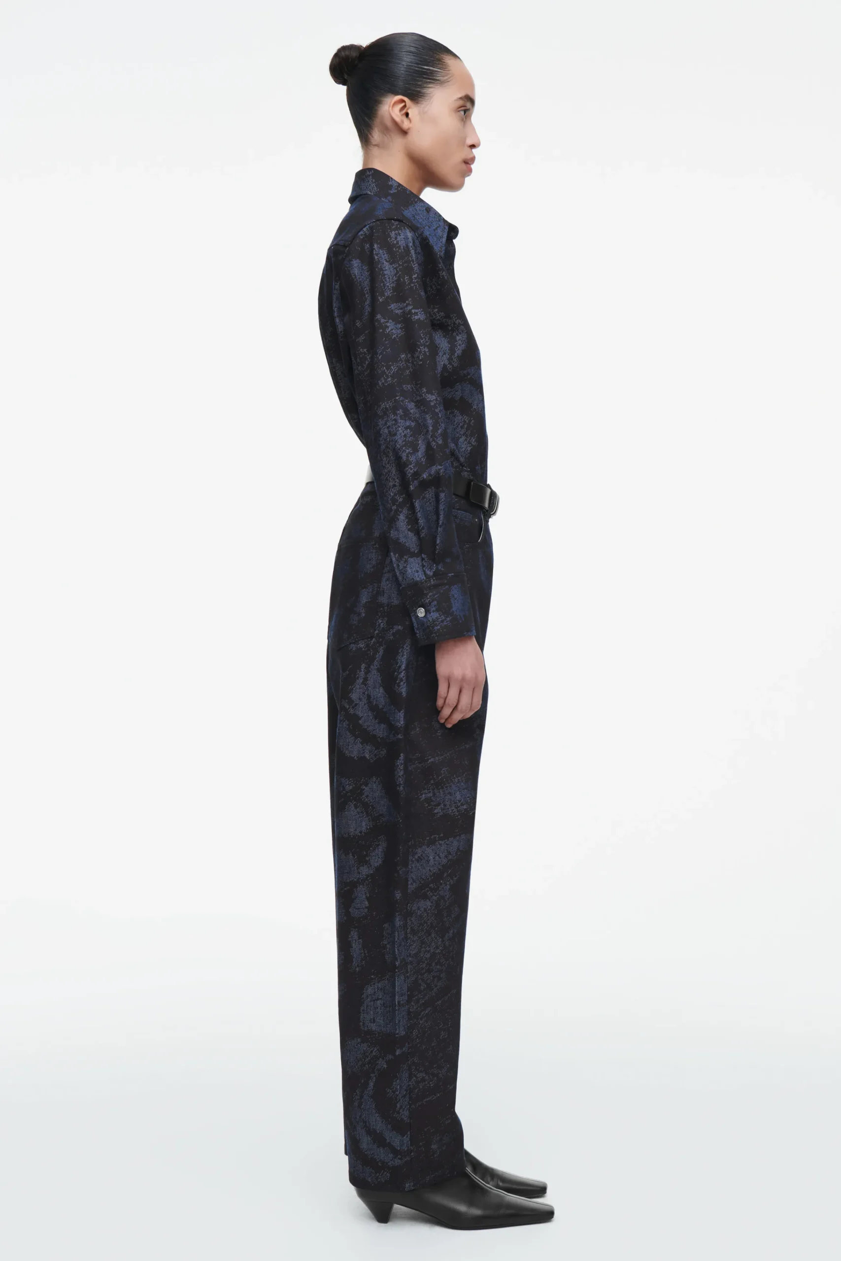COS Jeans | Byxor*BAY JACQUARD BYXOR MED BARREL-LEG