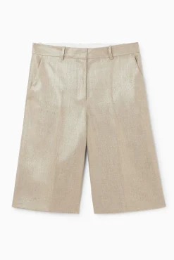 COS Shorts | Byxor*BERMUDASHORTS I METALLIC-HOPSACK