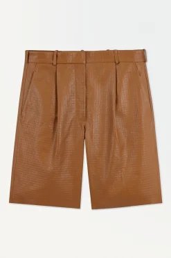 COS Shorts | Byxor*BERMUDASHORTS I PRÄGLAT LÄDER