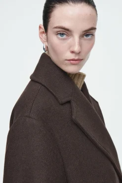 COS Jackor & Kappor*DOUBLEBREASTED WOOLHERRINGBONE COAT