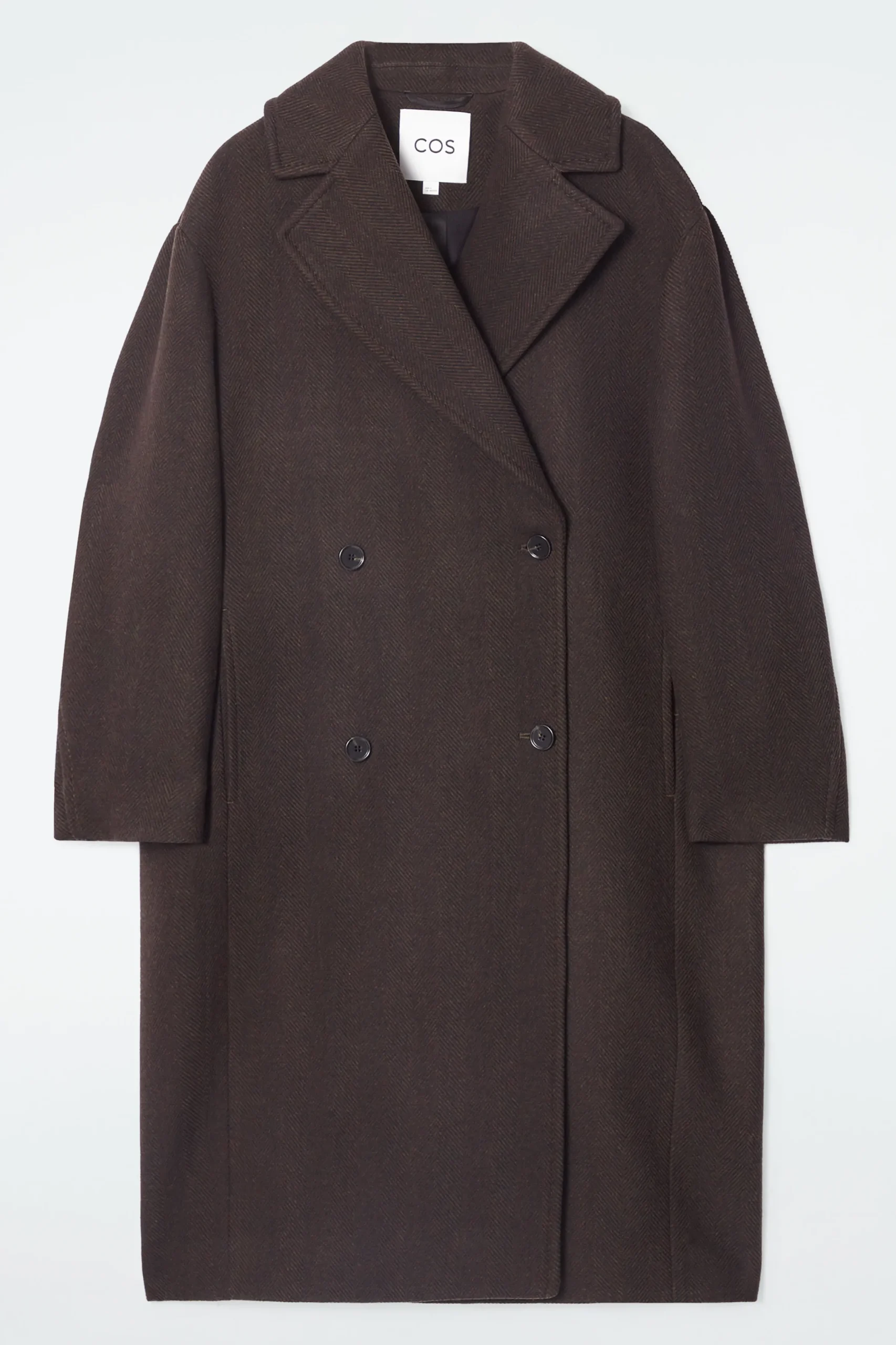 COS Jackor & Kappor*DOUBLEBREASTED WOOLHERRINGBONE COAT