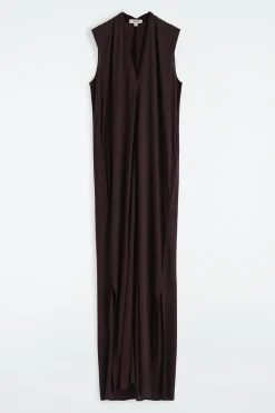 COS Klänningar & Jumpsuits*DRAPERAD V-RINGAD MAXIKLÄNNING