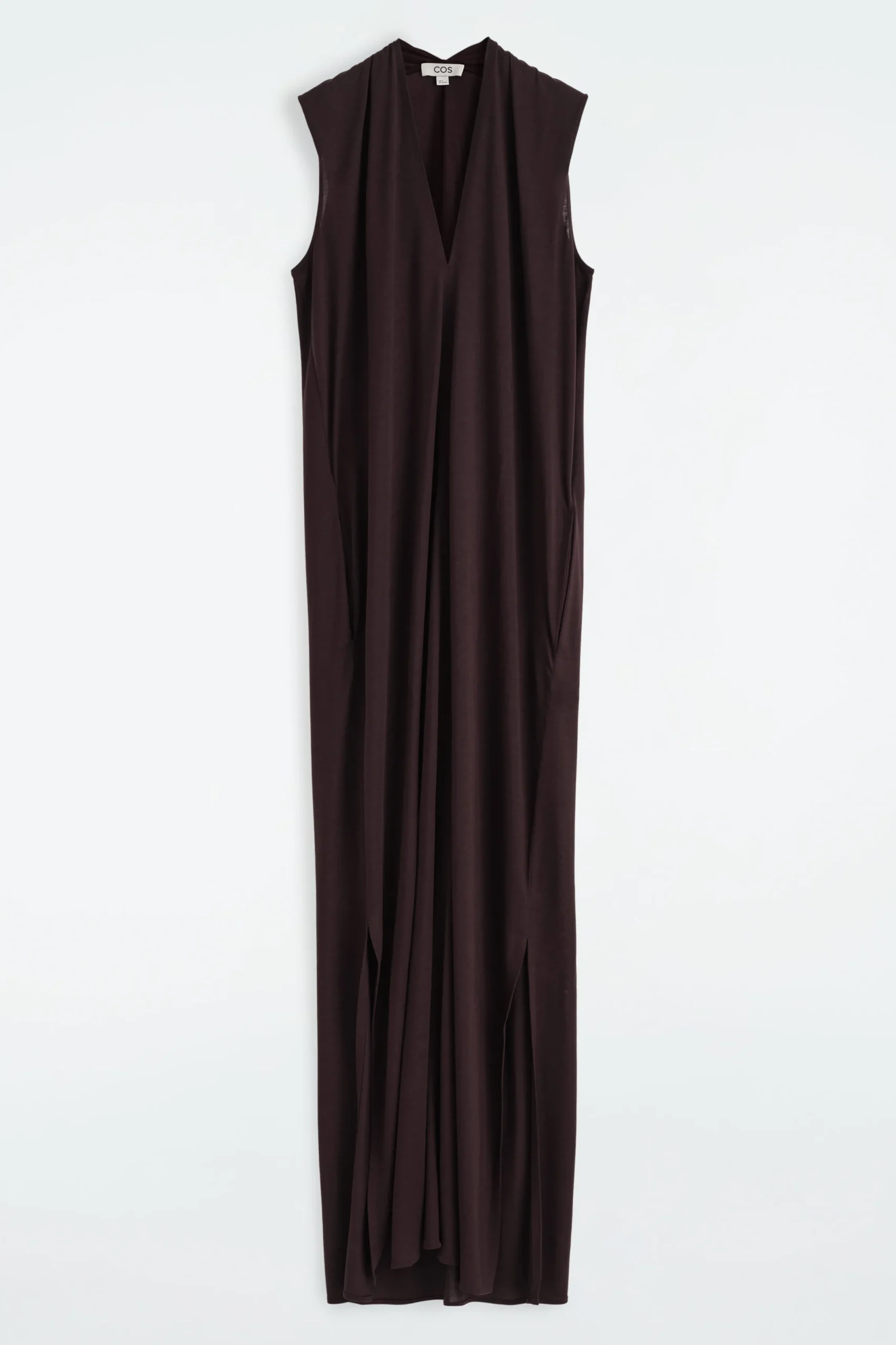COS Klänningar & Jumpsuits*DRAPERAD V-RINGAD MAXIKLÄNNING