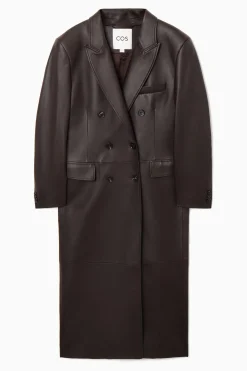 COS Jackor & Kappor*DUBBELKNÄPPT OVERSIZE-KAPPA I LÄDER