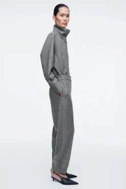 COS Kavajer & Skräddat | Byxor*ELASTICATED WOOLFLANNEL TROUSERS