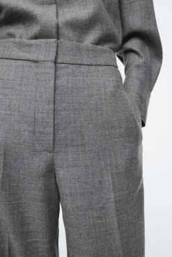 COS Kavajer & Skräddat | Byxor*ELASTICATED WOOLFLANNEL TROUSERS