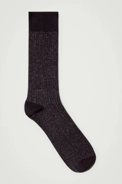 COS Underkläder & Strumpor*GLITTRIGA RIBBADE STRUMPOR