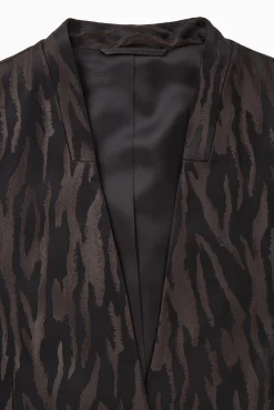 COS Kavajer & Skräddat | Jackor & Kappor*KRAGLÖS KAVAJ I ZEBRA-JACQUARD