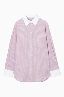 COS Skjortor & Blusar*KRITSTRECKSRANDIG OVERSIZE-SKJORTA MED KONTRASTER