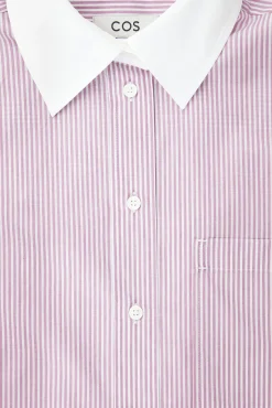COS Skjortor & Blusar*KRITSTRECKSRANDIG OVERSIZE-SKJORTA MED KONTRASTER