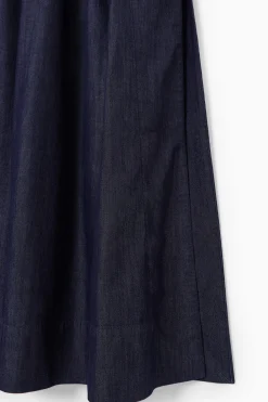 COS Kjolar*MAXIKJOL I DENIM MED RYNKNING