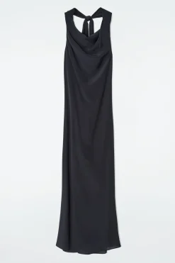 COS Klänningar & Jumpsuits | Occasionwear*MAXIKLÄNNING MED DRAPERAD HALSRINGNING