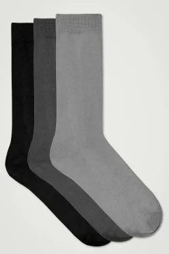 COS Underkläder & Strumpor*MERCERISERADE BOMULLSSOCKOR, 3-PACK
