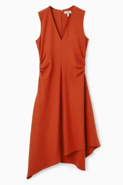 COS Klänningar & Jumpsuits*MIDIKLÄNNING MED ASYMMETRISK NEDERKANT