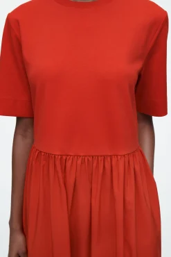 COS Klänningar & Jumpsuits | Tangerine Tones*MIDIKLÄNNING MED KONTRASTERANDE PANELER
