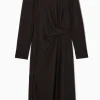 COS Klänningar & Jumpsuits*MIDIKLÄNNING MED MARKERADE AXLAR