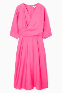 COS Klänningar & Jumpsuits*MIDIKLÄNNING MED PUFFÄRMAR