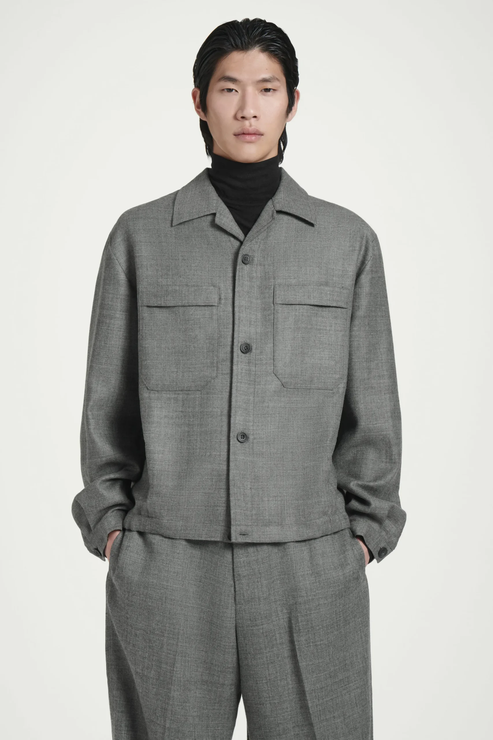 COS Jackor & Kappor | Matchande Set*OVERSHIRT I ULLFLANELL
