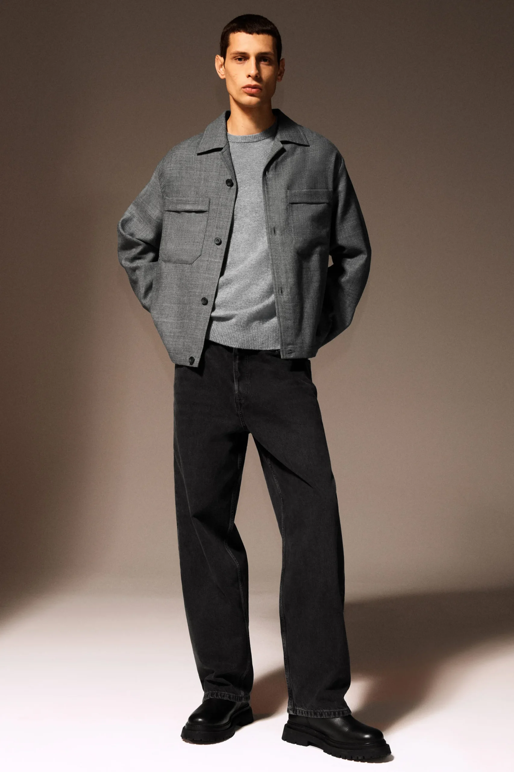 COS Jackor & Kappor | Matchande Set*OVERSHIRT I ULLFLANELL
