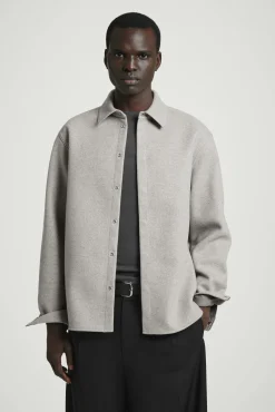 COS Skjortor*OVERSHIRT I ULLMIX MED LEDIG PASSFORM