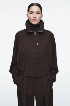 COS Jackor & Kappor*OVERSIZE JACKA I ULLBLANDNING MED TRATTKRAGE