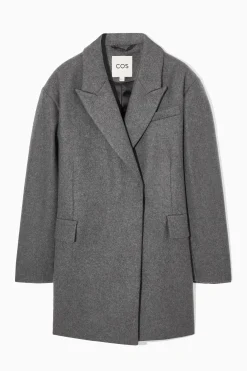 COS Jackor & Kappor | Stickat*OVERSIZE-KAPPA I ULL MED MARKERAD AXEL
