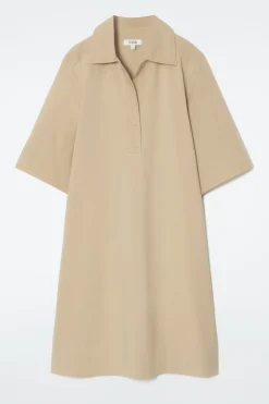 COS Klänningar & Jumpsuits*OVERSIZE-SKJORTKLÄNNING MED ÖPPEN KRAGE