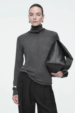 COS Stickat | Toppar*PURE CASHMERE ROLLNECK TOP