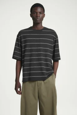 COS T-shirts | Linneplagg*RANDIG T-SHIRT I HAMPA-TRIKÅ