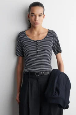 COS T-shirts | Toppar*RIBBAD HENLEY T-SHIRT