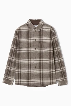 COS Jackor & Kappor | Skjortor*RUTIG OVERSHIRT I ULLFLANELL