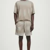 COS Shorts | Byxor*SHORTS MED DRAGSKO I TVÄTTAD JERSEY