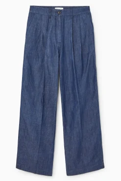COS Byxor*SKRÄDDAD BYXA I DENIM MED VIDA BEN