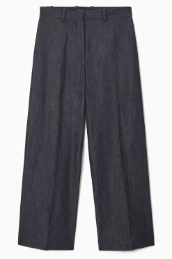 COS Byxor | Utvald Denim*SKRÄDDADE BYXOR I DENIM MED VIDA BEN
