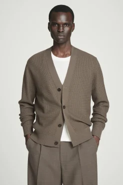COS Stickat*TEXTURED MERINO WOOL CARDIGAN