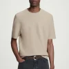 COS Stickat | T-shirts*TEXTURERAD STICKAD T-SHIRT I BOMULL