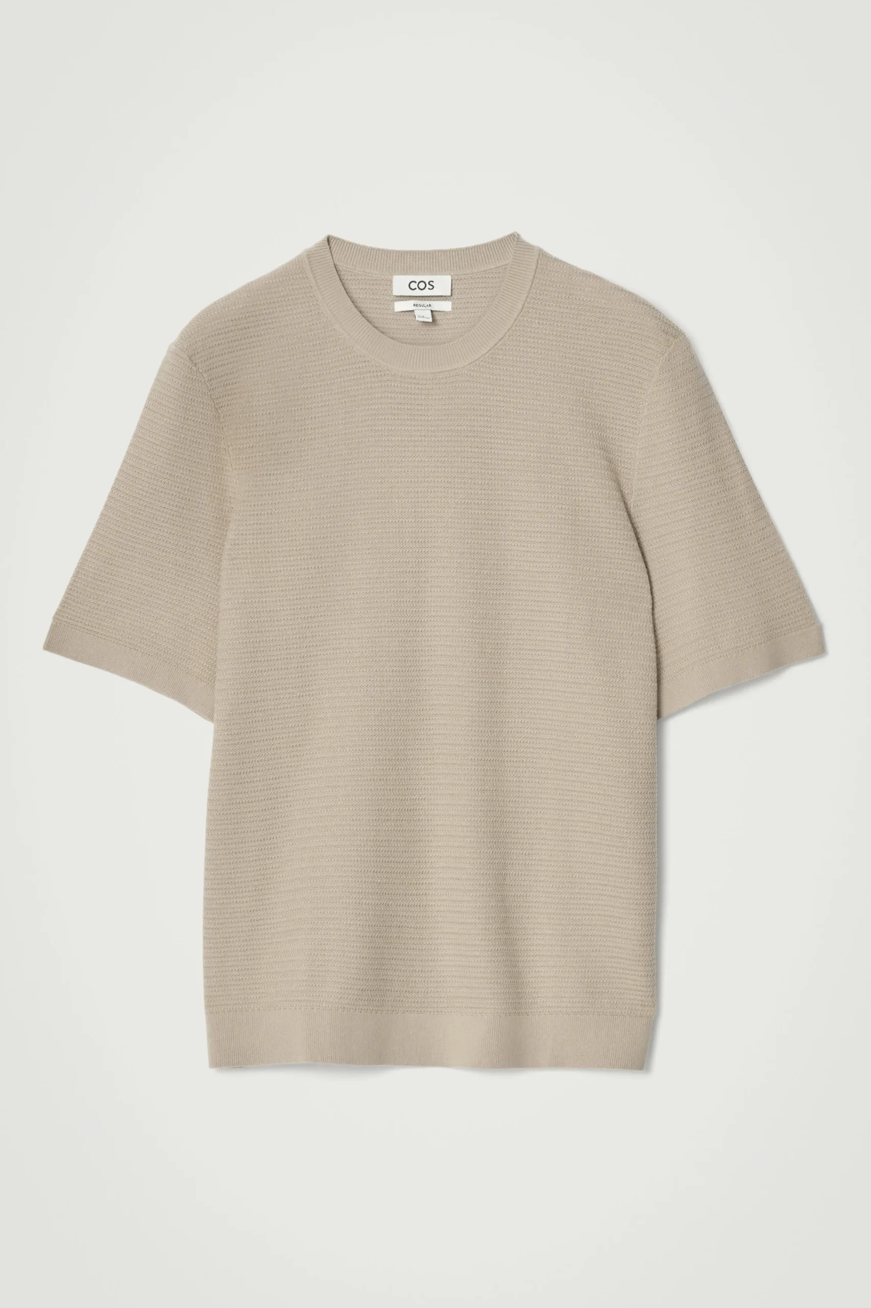 COS Stickat | T-shirts*TEXTURERAD STICKAD T-SHIRT I BOMULL