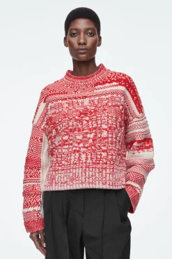 COS Stickat*TRÖJA I FAIR ISLE-ULL OCH KASHMIR